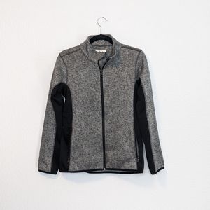 MNY Andrew Marc Herringbone Fleece Jacket size Small